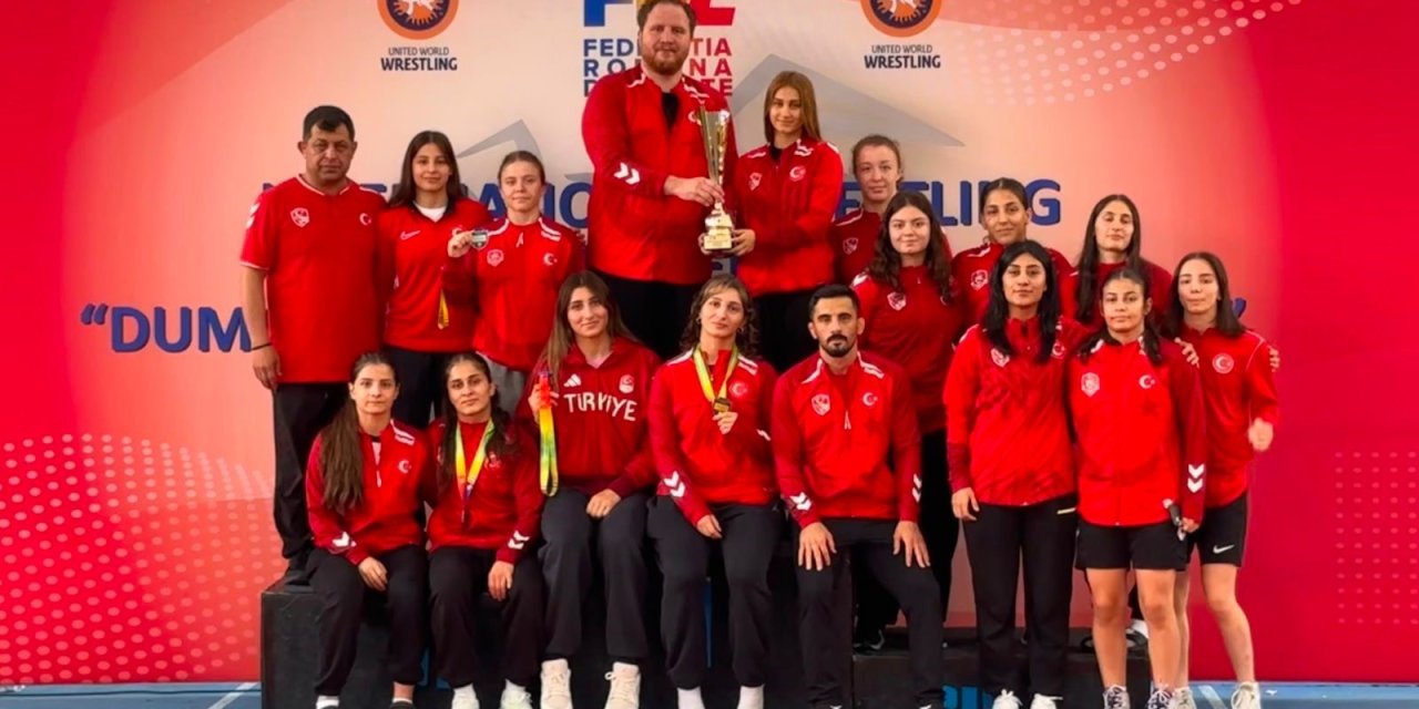 Milli güreşçiler turnuvada 34 madalya