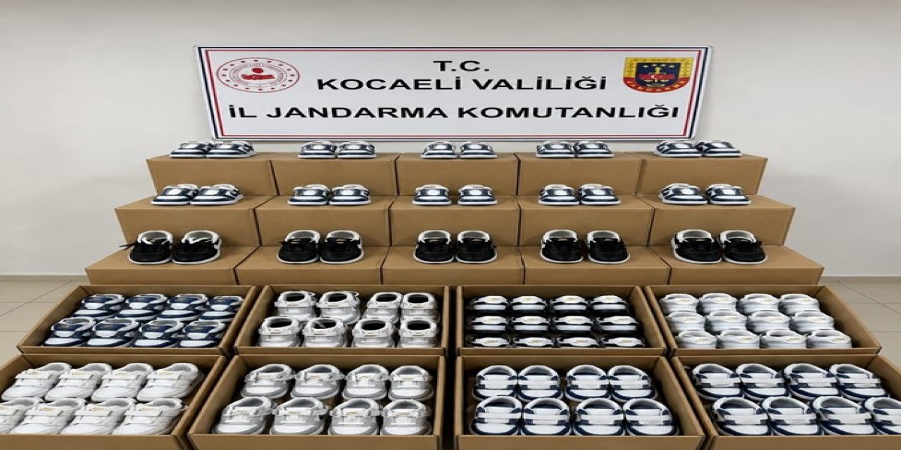 Piyasa değeri 3 milyon aşan çakma ayakkabı ele  ge