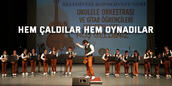 Konservatuvar öğrencileri hem çaldı hem oynadı