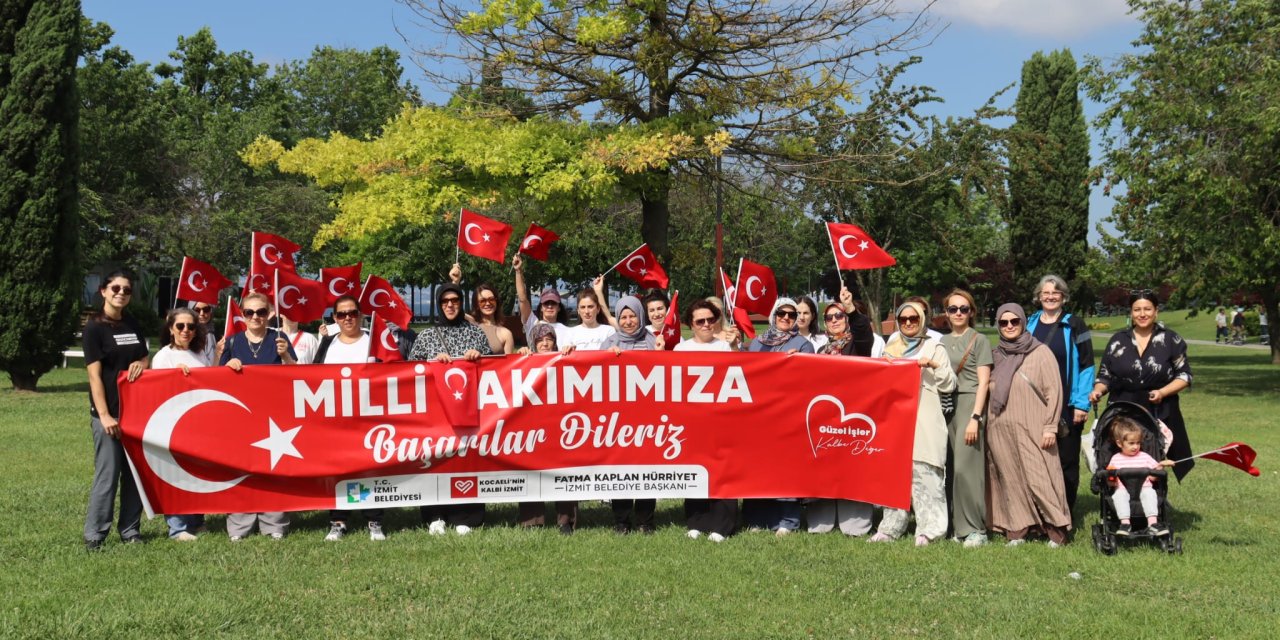 Sağlıklı yaşam yürüyüşünde A Milli Takım’a tam destek