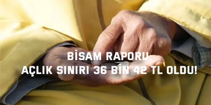 BİSAM RAPORU:    Açlık Sınırı 36 Bin 42 TL oldu !