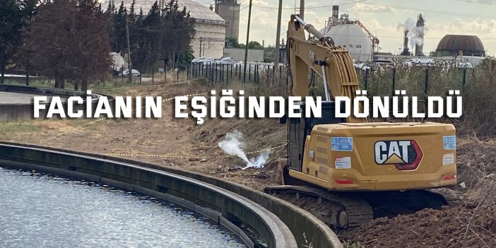 Kepçe doğalgaz hattına zarar verdi