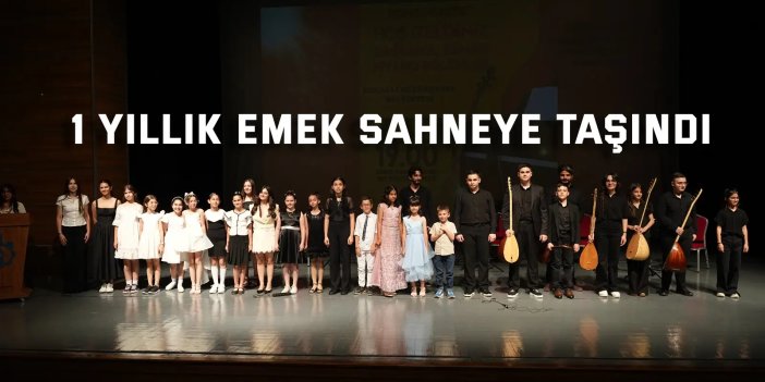 Yetenekler sahnede parladı