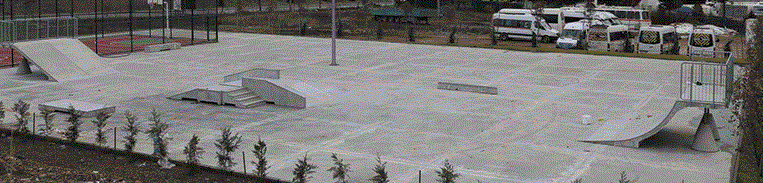 Kaykay pisti gençleri bekliyor