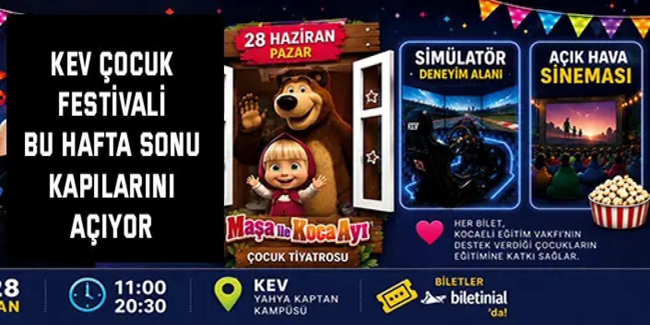 Geliri Burs Fonuna Aktarılacak KEV Çocuk Festivali