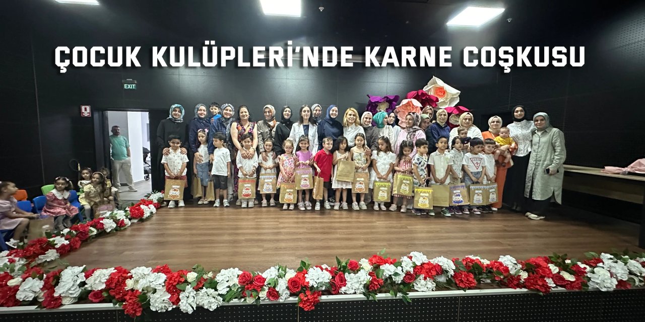 Çocuk Kulüpleri’nde karne coşkusu