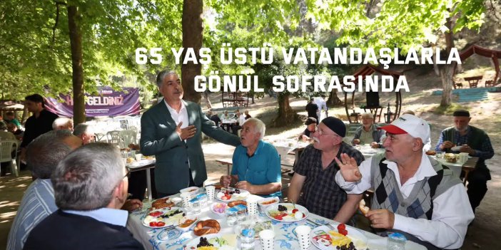 Ömeroğlu, 65 Yaş Üstü Vatandaşlarla Gönül Sofrasında