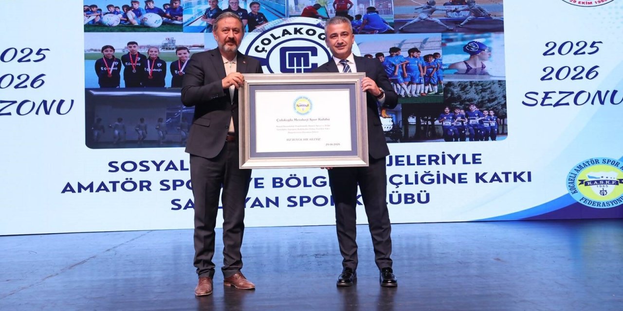 Çolakoğlu Metalurji Spor Kulübü'ne KASKF'den başarı plaketi
