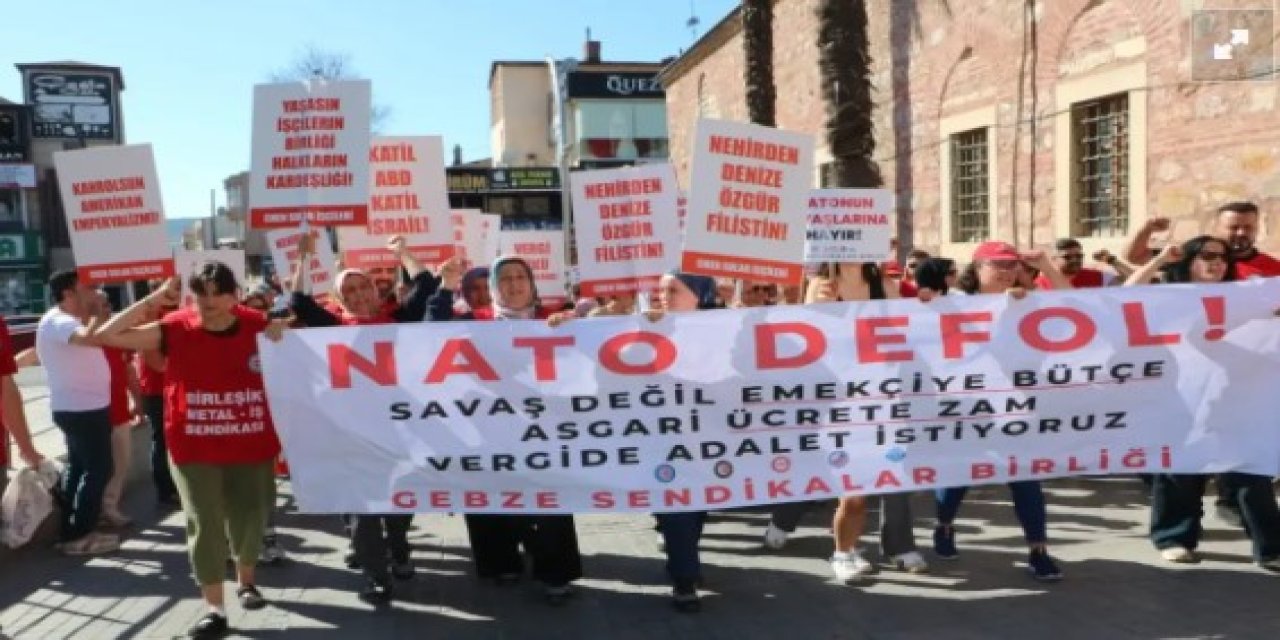 Gebze'de Nato Protestosu