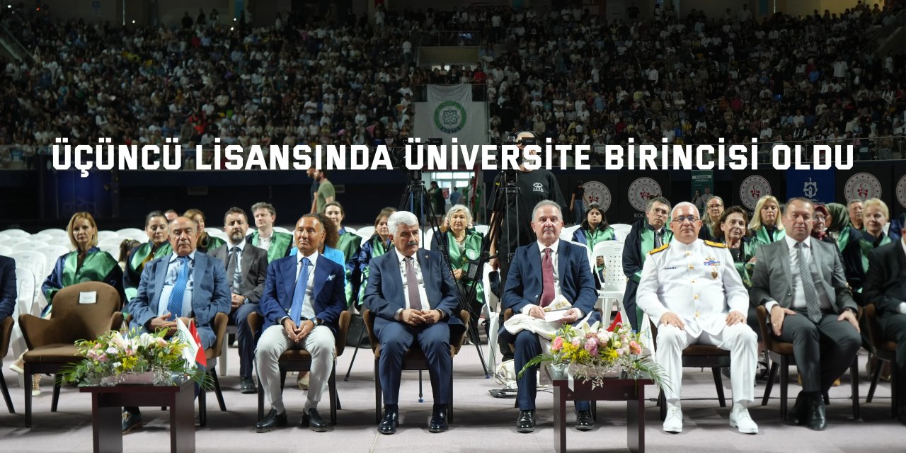 Üçüncü lisansında üniversite birincisi oldu