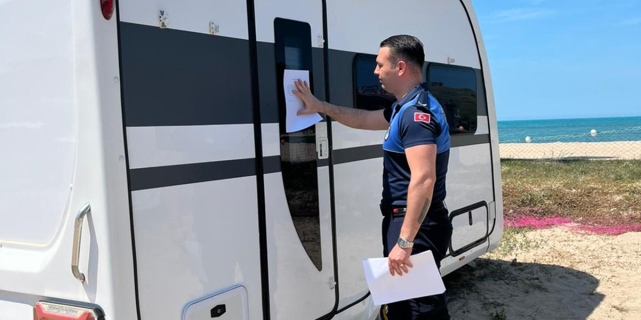Karavan ve Çadırlara Sıkı Denetim