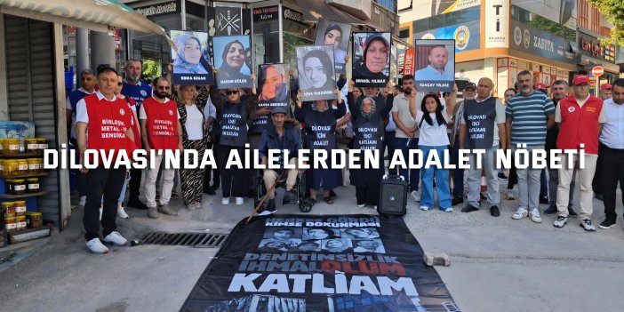 Dilovası’nda Ailelerden Adalet Nöbeti