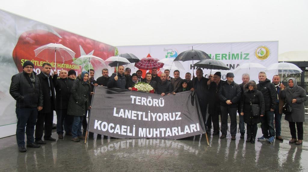 Kocaelili muhtarlar terörü lanetledi