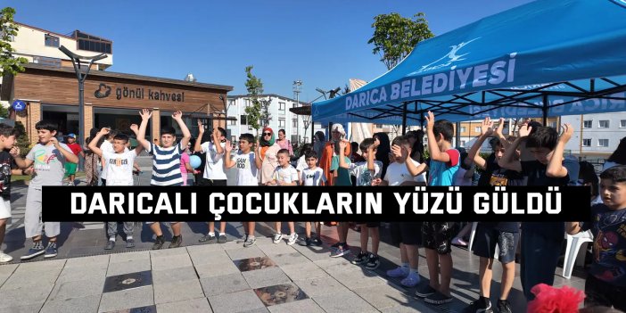 Darıcalı çocukların yüzü güldü