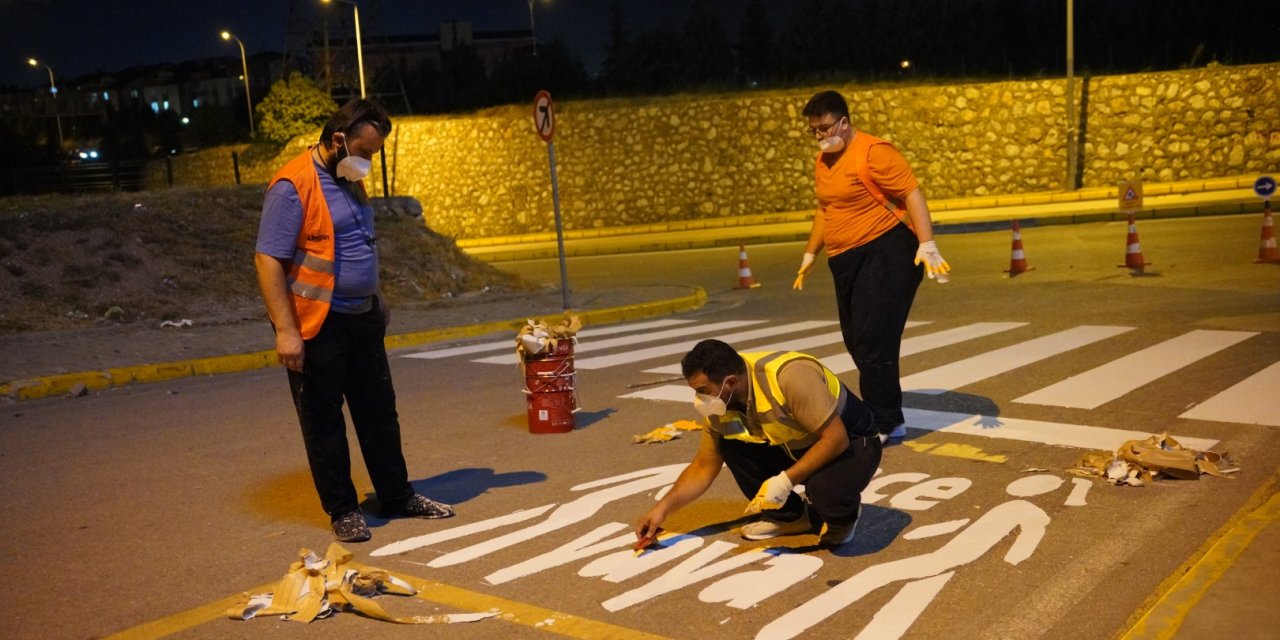 450 noktada güvenli  yaya geçidi hamlesi