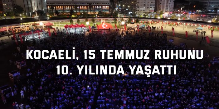 Kutlu direnişin 10. yılında Kocaeli tek yürek