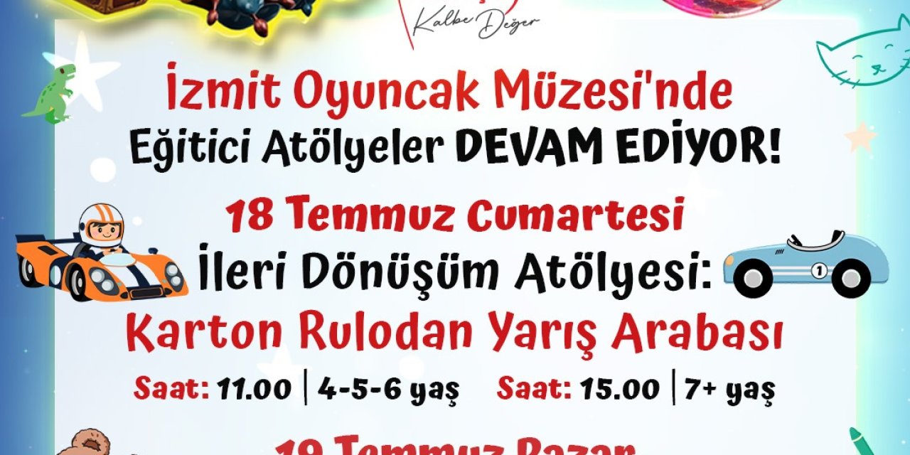 İzmit Oyuncak Müzesi’nde hafta sonu atölyeleri devam ediyor