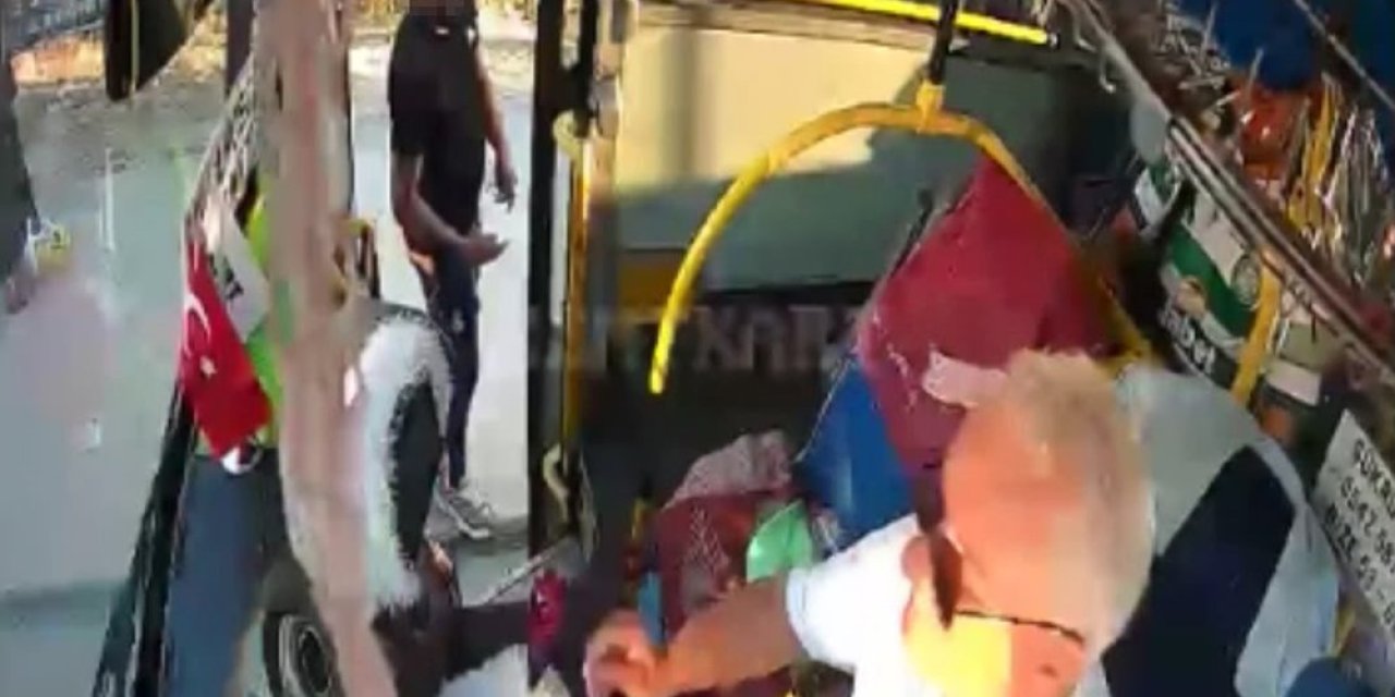 Penseyi silah gibi gösteren yolcu yakalandı