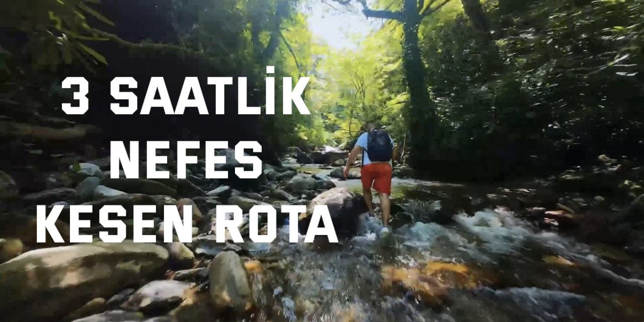 3 saatlik nefes kesen rota dron kamerasında