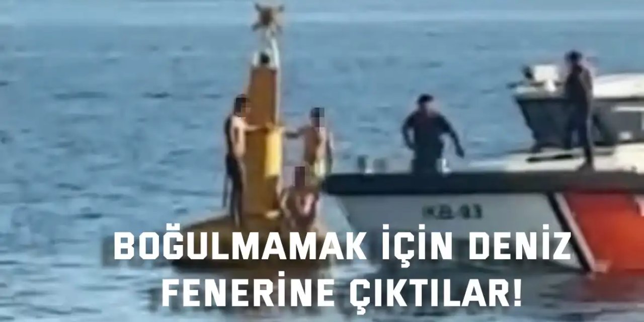 Boğulmamak İçin Deniz Fenerine Çıktılar! 3 Kişi Ölümden Döndü