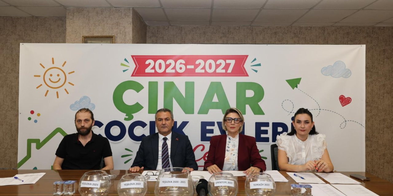 3 Çınar Çocuk Evi için kura çekimi gerçekleştirildi
