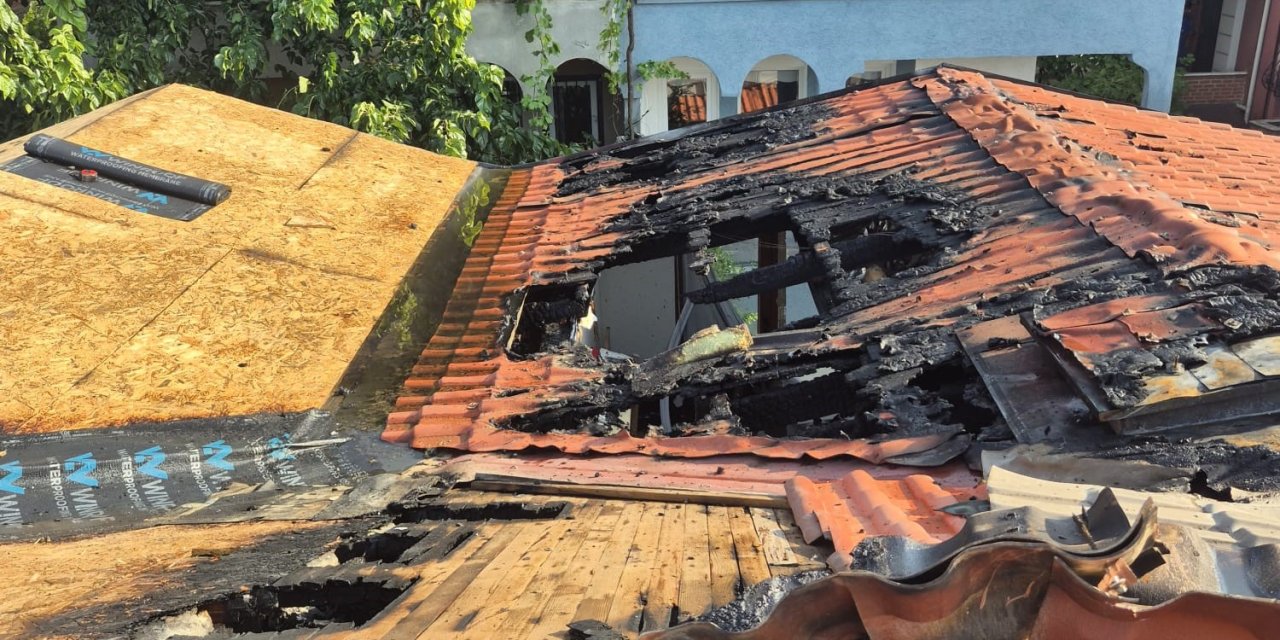 Tadilat sırasında çıkan kıvılcımlar yangına sebep oldu