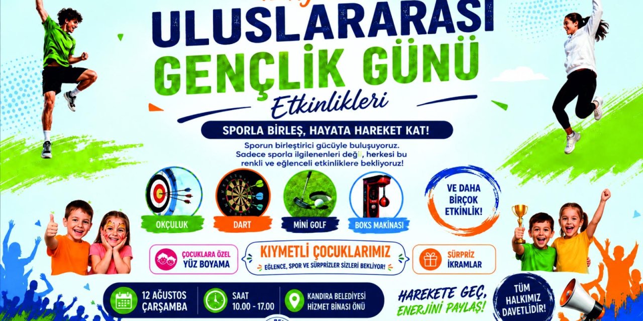 Kandıra’da Uluslararası Gençlik Günü Coşkusu Yaşanacak