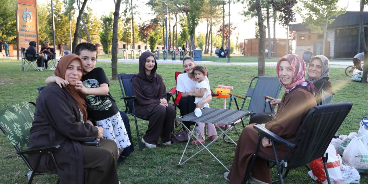 Bu parkın her köşesinde hayat var