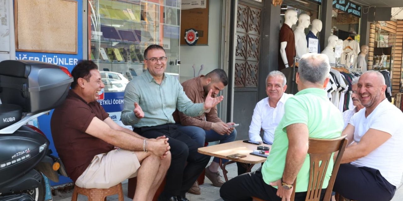 Başkan  Gökçe Esnaf ve halk   buluşmalarını sürdürüyor