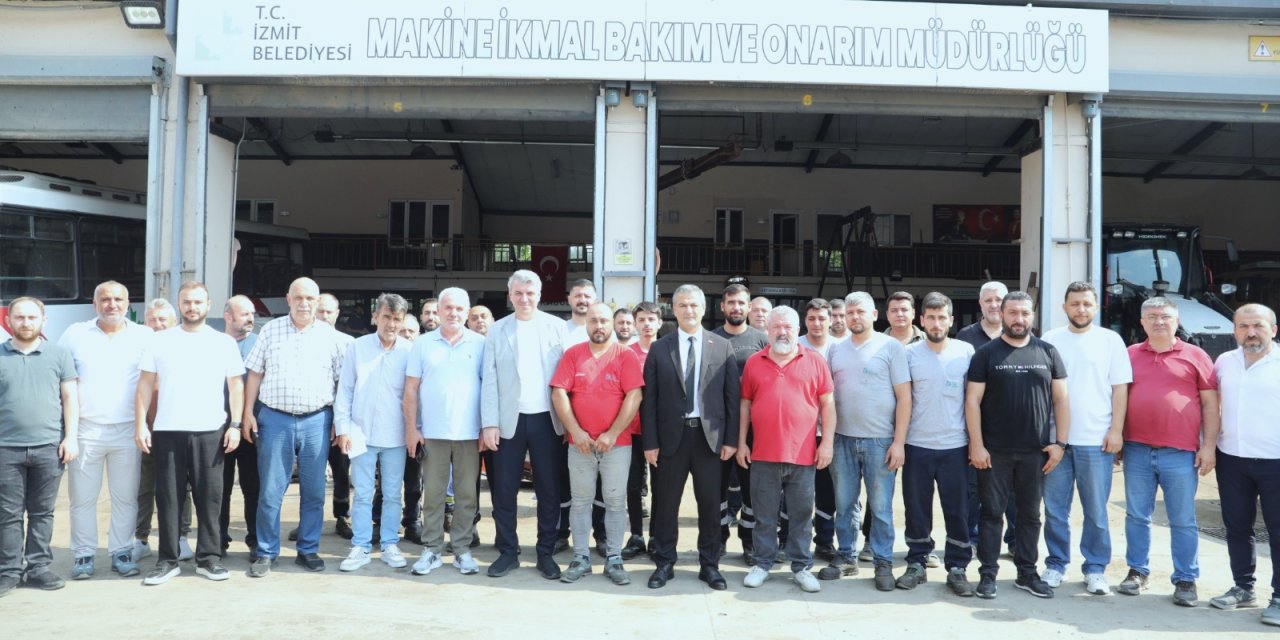 Lütfü Obuz’dan Fen İşleri   ve Makine İkmal’e ziyaret