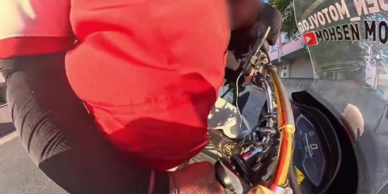 "Seni gebertirim" dedi, motokuryeye saldırdı