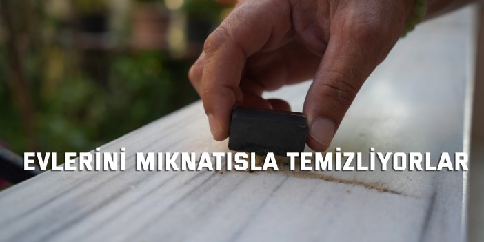 Evlerini mıknatısla temizliyorlar