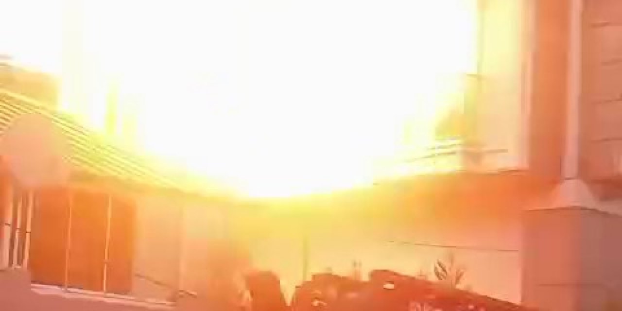 Mutfakta yangın çıktı, doğalgaz bomba gibi patladı