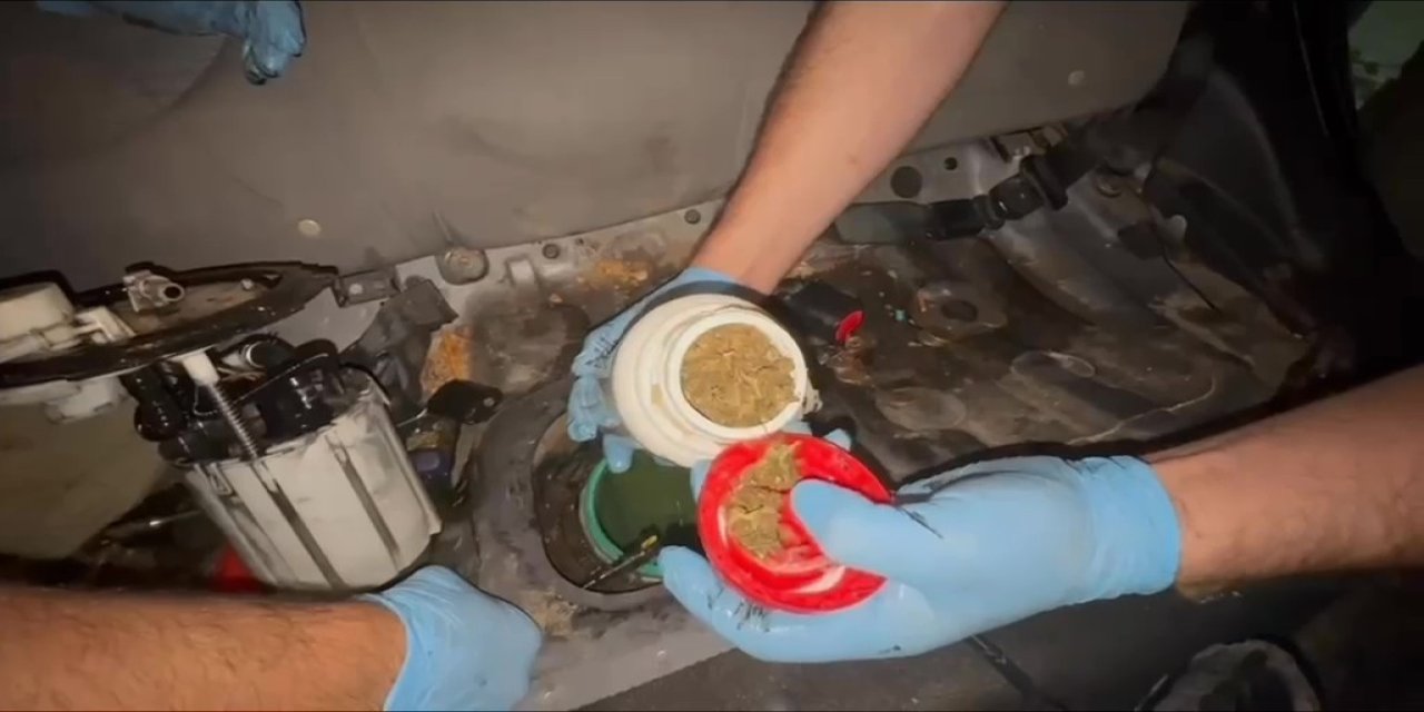 6,5 kilo esrar narkotik köpeğiyle bulundu