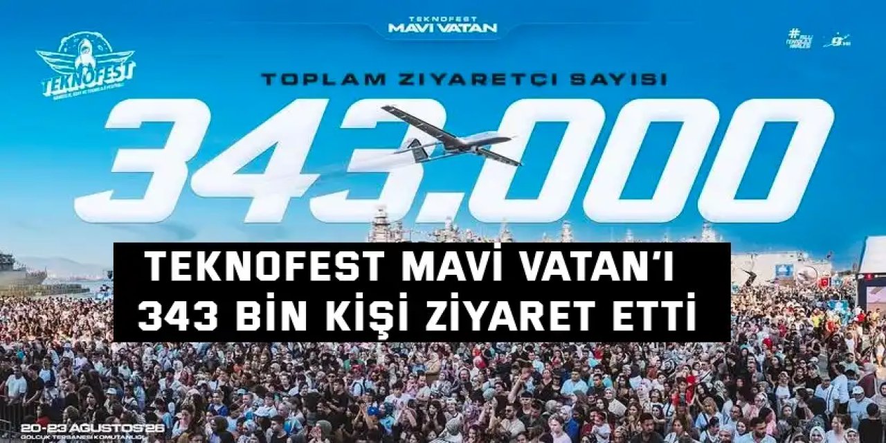TEKNOFEST Mavi Vatan’ı 343 bin kişi ziyaret etti