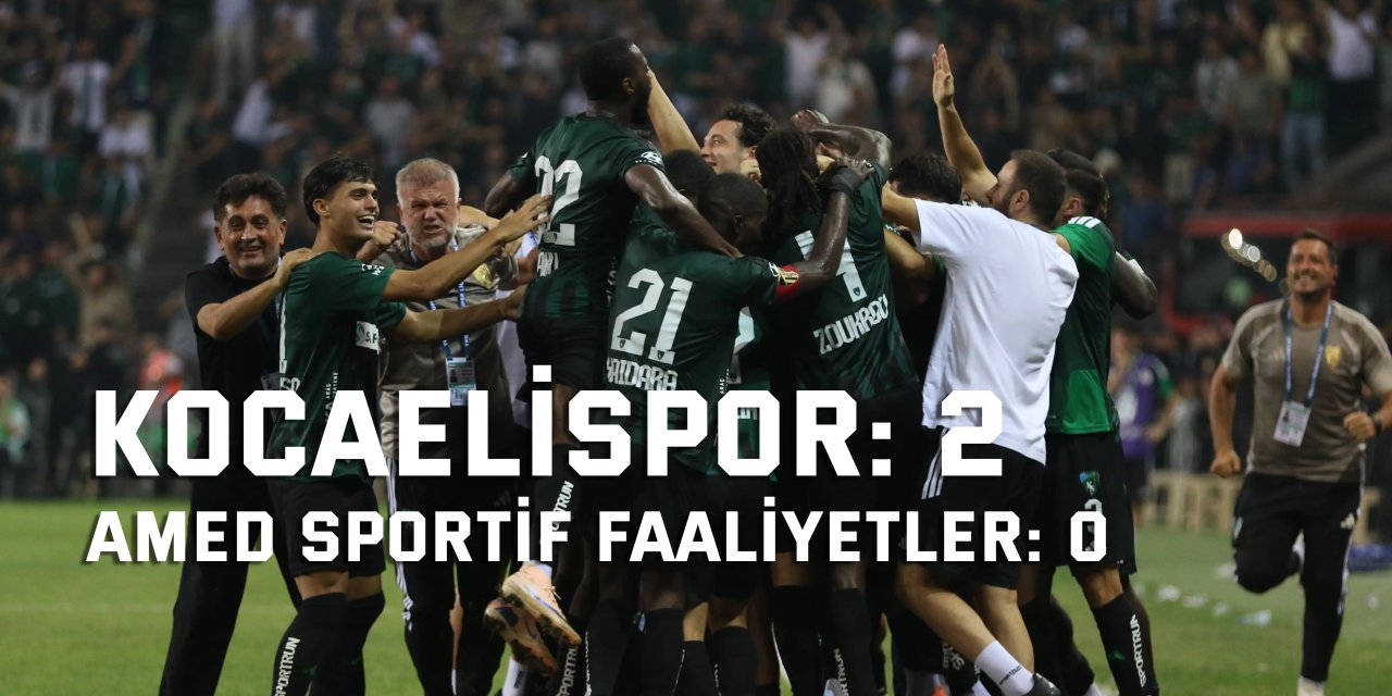 Kocaelispor: 2 - Amed Sportif Faaliyetler: 0