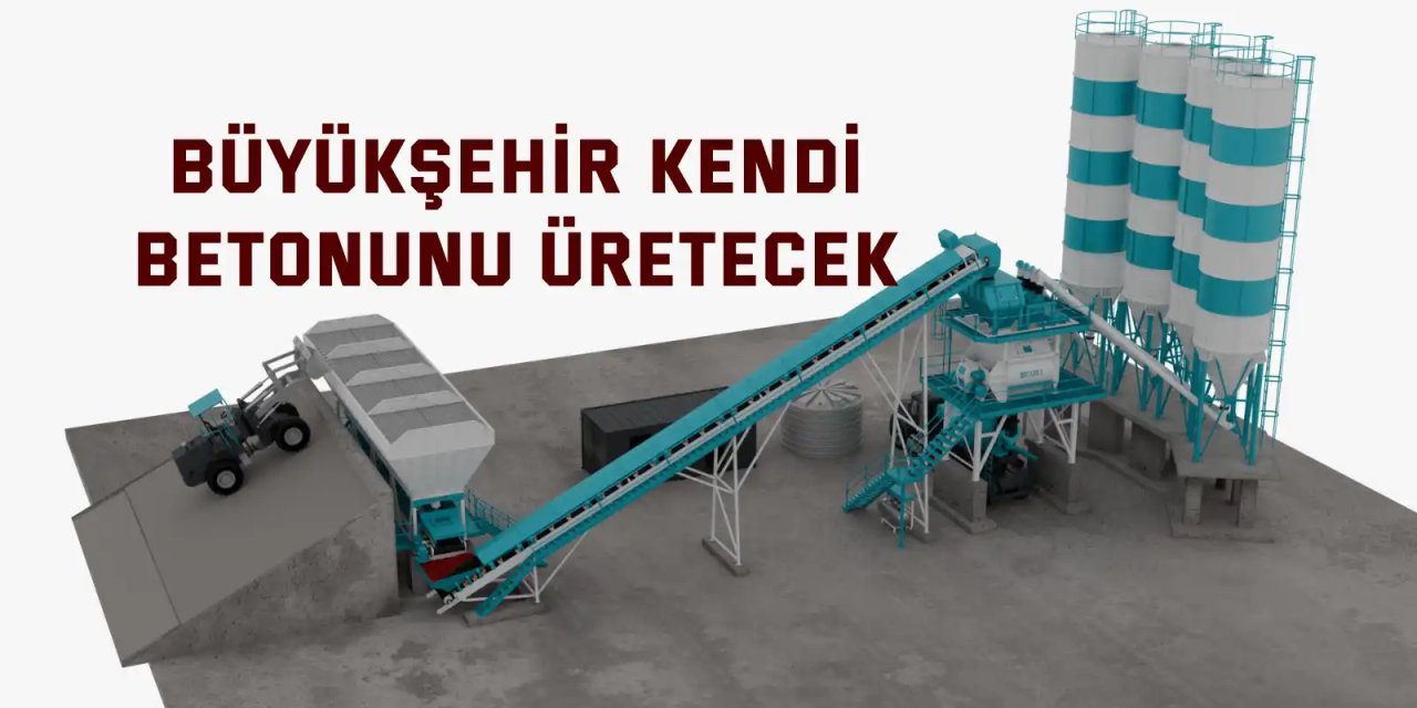 Büyükşehir kendi  betonunu üretecek