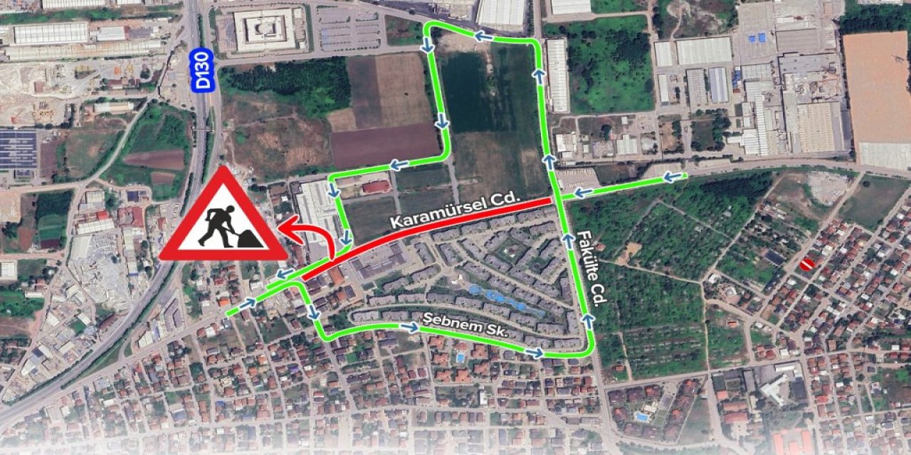Karamürsel Caddesi  araç trafiğine kapatılıyor