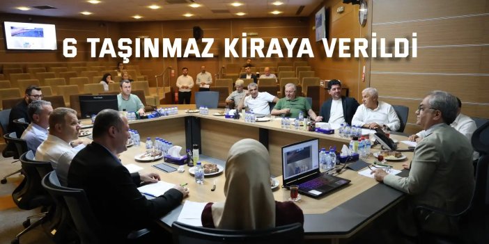 Büyükşehir Encümeni’nde 6 taşınmaz kiraya verildi
