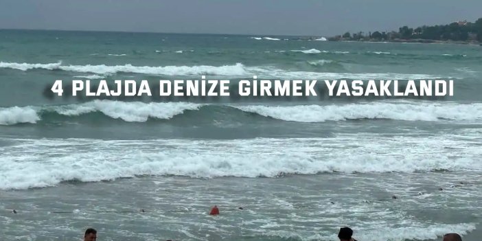 Kandıra'da 4 plajda denize girmek yasaklandı