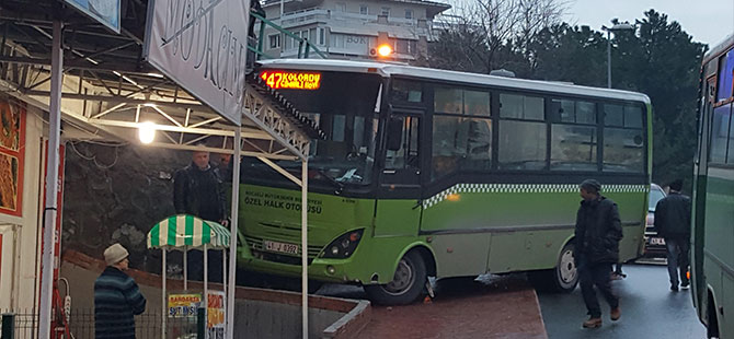 Özel Halk Otobüsünün freni patladı!