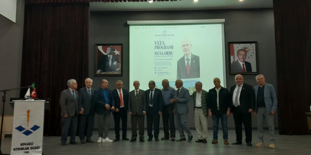 Kocaeli Aydınlar Ocağı’ndan Musa Ordu’ya anlamlı vefa