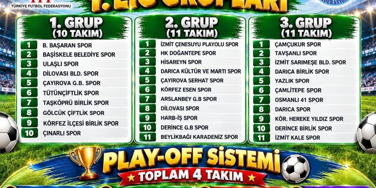 Kocaeli 1. Amatör Küme yeni sezona hazır
