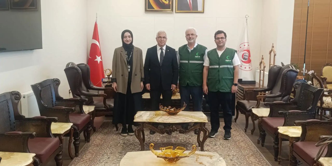 Kaymakam Dönmez’e  Yeşilay Heyetinden Ziyaret