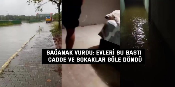 Kocaeli’yi Sağanak Vurdu: Evleri Su Bastı, Cadde ve Sokaklar Göle Döndü