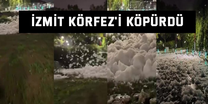 İzmit Körfez'i Köpürdü