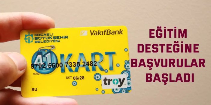Eğitim desteğine başvurular başladı
