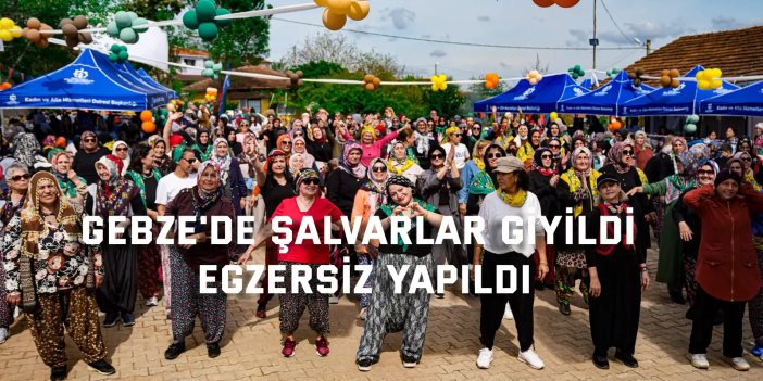 Gebze Duraklı’da şalvarlar giyildi, imeceyle kışa hazırlanıldı