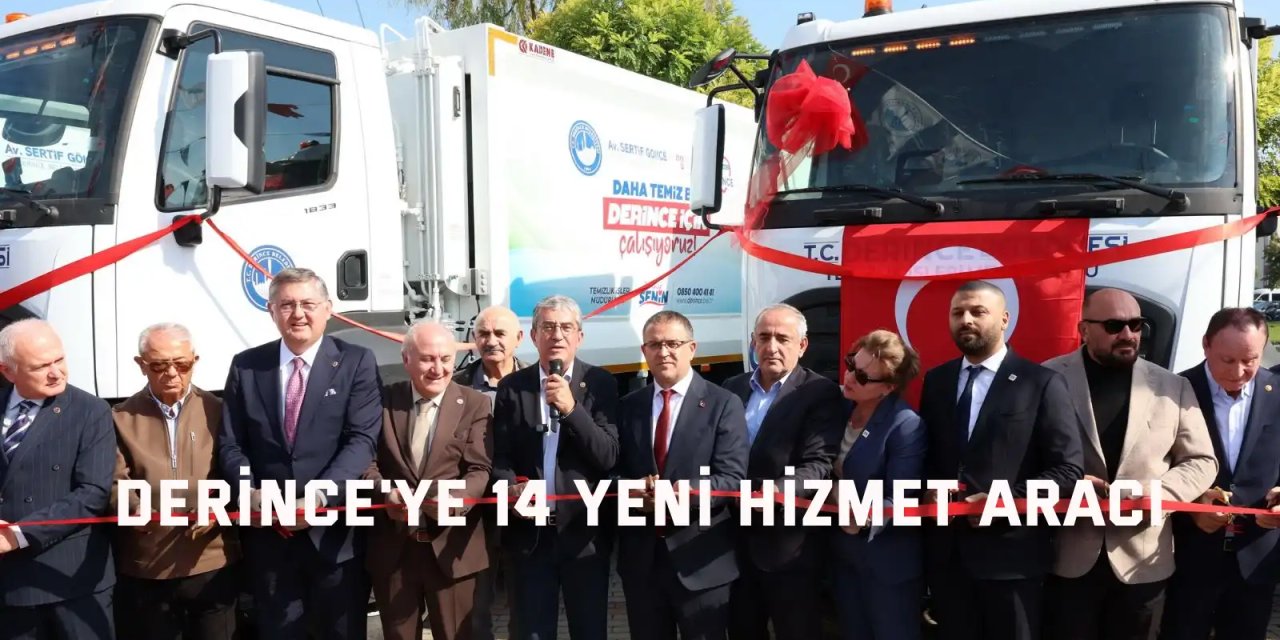 Derince'ye 14  yeni hizmet aracı