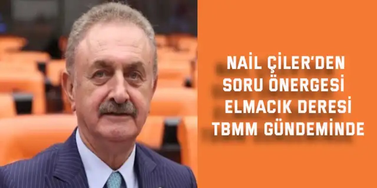 NAİL ÇİLER’DEN SORU ÖNERGESİ    Elmacık Deresi  TBMM Gündeminde
